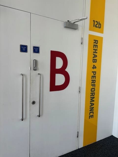 The door for unit 12b - Rehab 4 performance The door for unit 12b - Rehab 4 performance